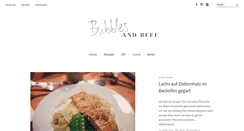 Desktop Screenshot of bubblesandbeef.com