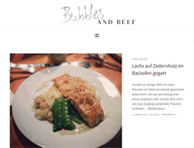 Tablet Screenshot of bubblesandbeef.com